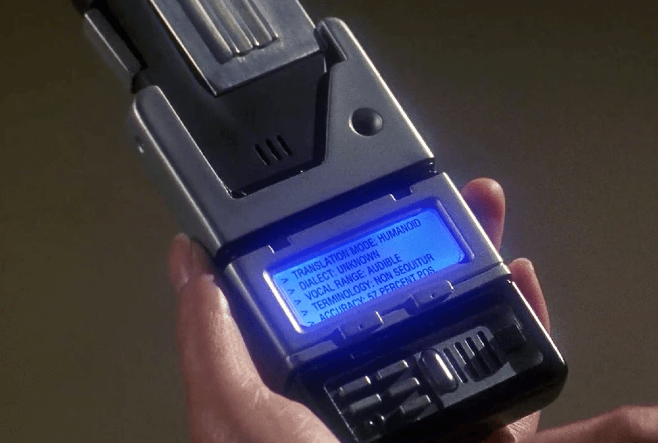 A Starfleet universal translator of the 2150s